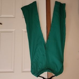 Zara green elastic waist pants